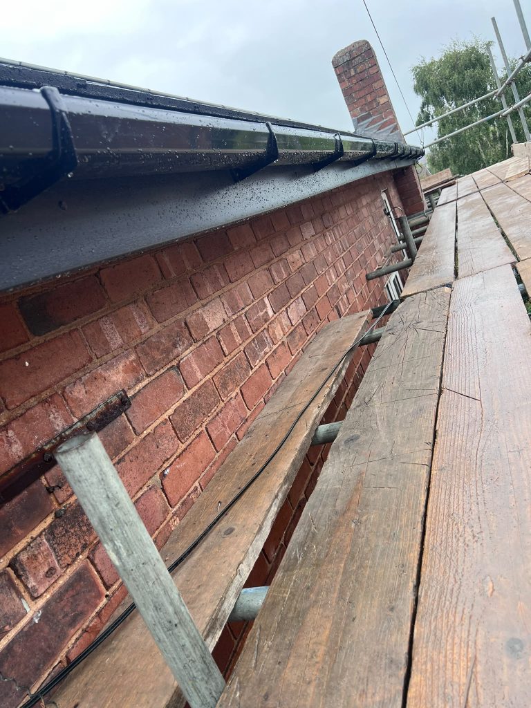 New uPVC fascias, soffits and guttering on a Worksop roof by Gold Zone Roofing (2)