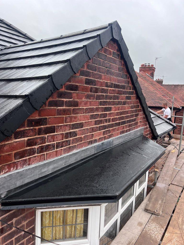 New Russell grey concrete tile roof in Worksop by Gold Zone Roofing