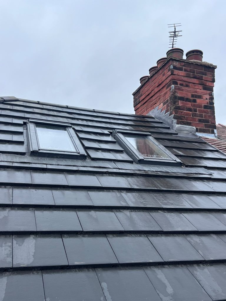 New Russell grey concrete tile roof in Worksop by Gold Zone Roofing (5)